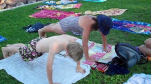 Press Ups on the beach!