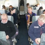 Onboard - a few hours to catch up with sleep!