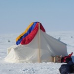 The tent all set up
